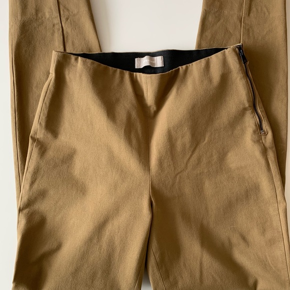 Everlane Side Zip Stretch Work Pants Tan Size 6 Skinny - Picture 4 of 15